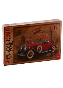 Пазл HATBER 500 эл. 460х340мм.КРАФТ ЭКО-Ретро автомобиль
