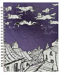 Тетрадь общая «Flying Pets» в ассортименте, 100 листов в клетку, А5 - Marker Arte