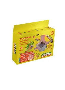 Пластилин шар. мелкозерн. флуоресцентный Каляка-Маляка (ПШМФЛКМ06) (65913) (6цв.) (33г.) (3+) (упаковка)