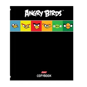 Тетрадь на кольцах в клетку Angry Birds, 120 листов