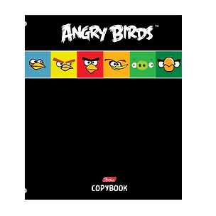 Тетрадь на кольцах в клетку Angry Birds, 120 листов 227524