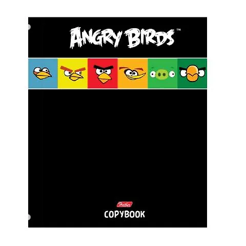 Тетрадь на кольцах «ANGRY BIRDS» 160 листов в клетку, А5, сменный блок - ANGRY BIRDS 227524 — 1