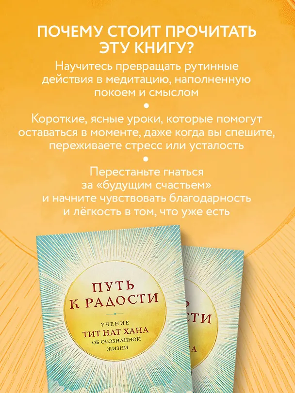 Книга Путь к радости. Учение Тит Нат Хана об осознанной жизни. Ешь, гуляй, сиди, люби отдыхай осознанно. (Тит Нат Хан) — 8