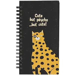 Записная книжка 94*174 100л кл. "Silly", леопард, тверд.переплет, спираль 2897783