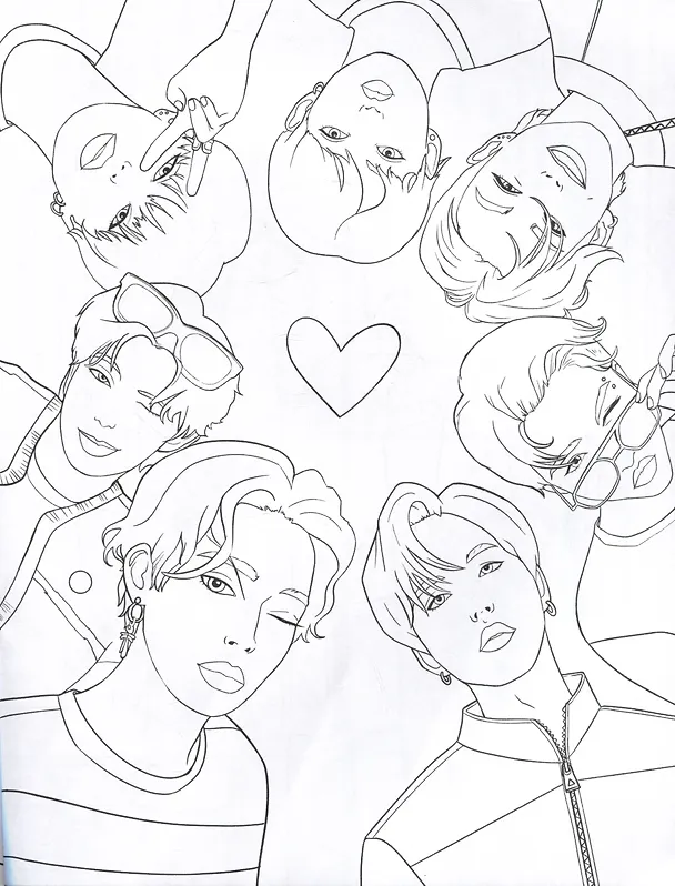Книга K-POP раскраска (Д. Салихова) — 4