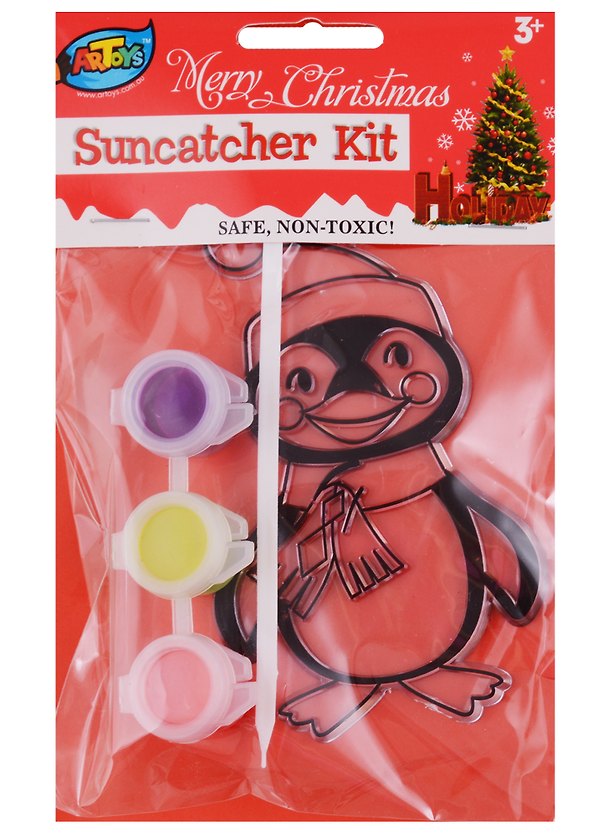 Витражные краски «Пингвин», 3 цвета, Art Toys 2651973 — 1