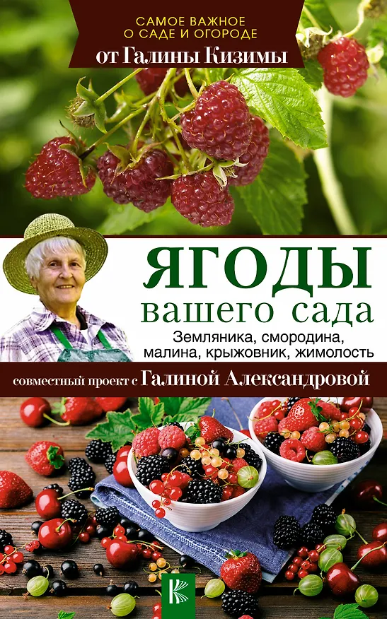 Книга Ягоды вашего сада. Земляника, смородина, малина, крыжовник, жимолость (Галина Кизима) — 1