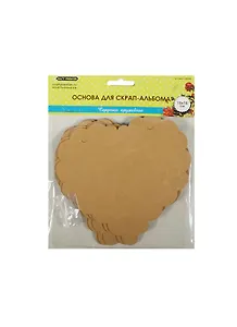 Основа для скрап-альбома Сердечко кружевное 15*15см