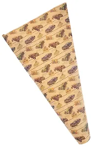 Бумага подарочная, крафт, Феникс, Ретро-машины, 100*70см, 80г/м2