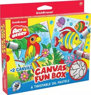 Набор для творчества Artberry "Canvas fun box (6 цветов масляной пастели + 2 холста) — 312644 — 1