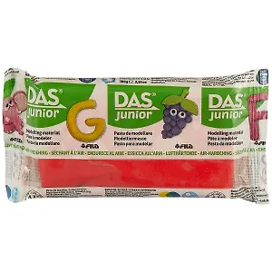 Паста для моделирования DAS Junior, красная, 100 грамм
