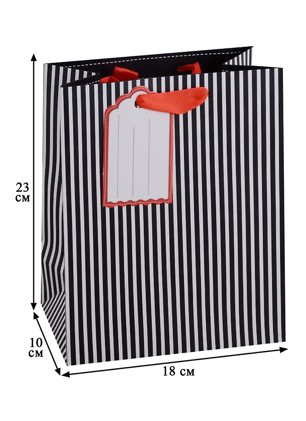 Подарочный пакет «Black stripes» А5 247339 — 3