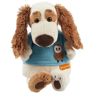 Мягкая игрушка Такса Бартоломей в футболке с совой (27 см) (Bart27-010) 2637904