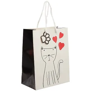 Подарочный пакет «White cat», А5