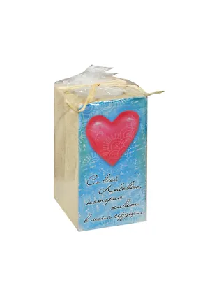 Подсвечник 1 свечка керамика Любовь (5,5х11) (624449) 2451901