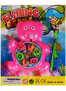 Рыбалка заводная Медвежонок Fishing Game (ассорти) (385А) (3+) (Наша игрушка) (блистер)