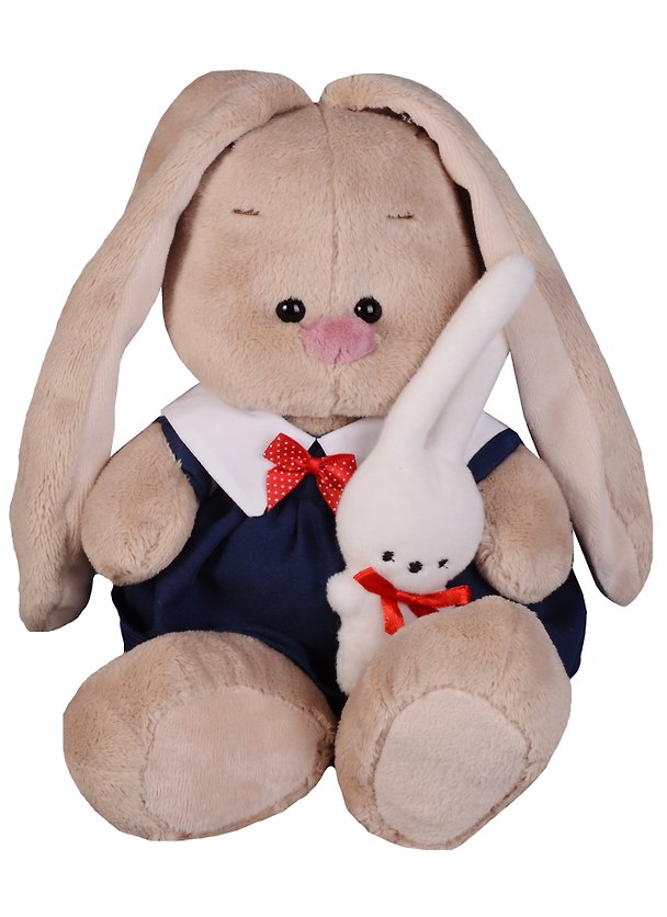Мягкая игрушка Зайка Ми в синем платье с зайкой (18 см) (SidS-189) 2613002 — 1