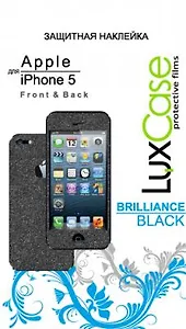 Защитная наклейка для Apple iPhone 5 (Front&Back), Brilliace (Black), 120.24х55.1 мм (80269)