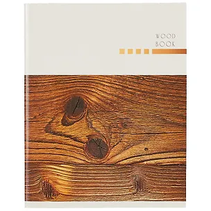 Тетрадь в клетку Listoff, "Древесная текстура", 80 листов, в ассортименте 259584