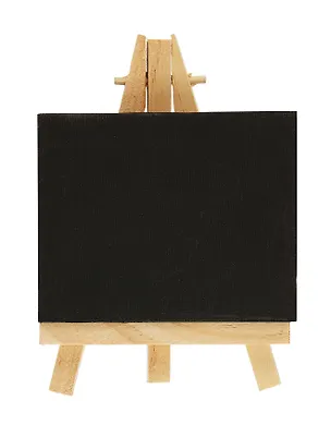 Холст на мольберте 7*9см, черный, в инд.уп. 3030020