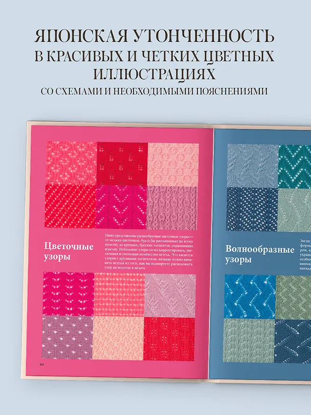 Книга 280 японских ажуров для вязания на спицах. Большая коллекция изящных узоров (NIHON VOGUE Corp.) — 6