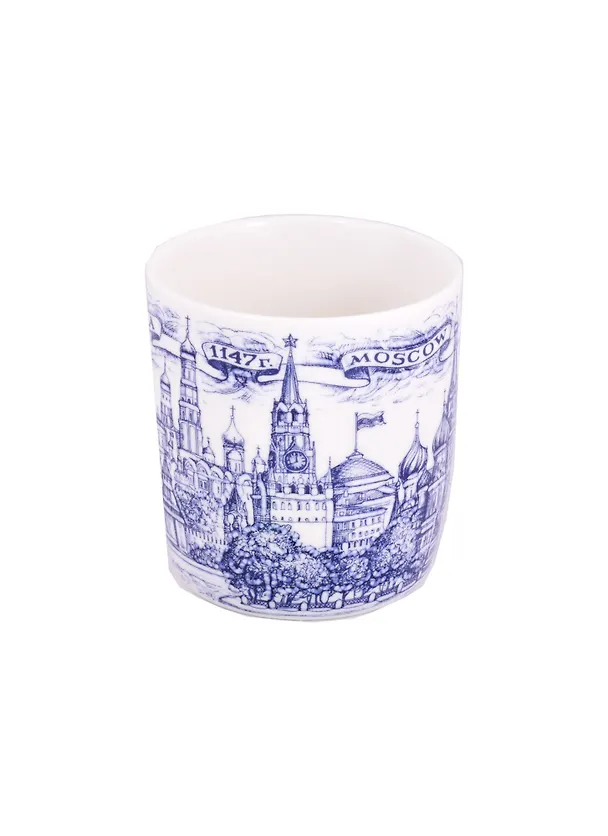 Кружка Москва Набережная фарф.рис.синий (060-2-22) 2858748 — 1