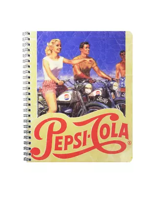 Тетрадь 80л кл. "Pepsi" спираль, выб.УФ-лак, ассорти, Academy Style — 232169 — 1