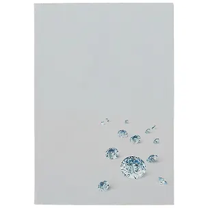 Записная книжка А6+ 64л кл. "Diamond" интегр.переплет, ламинация soft-touch 2878263