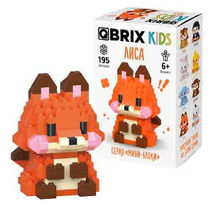 Конструктор QBRIX KIDS серия "Мини-блоки" Лиса