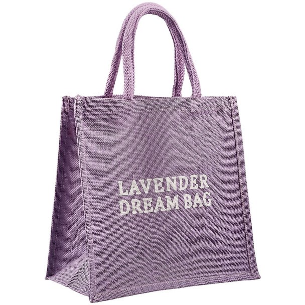 Сумка джутовая S Lavender dream bag (30х30х18) (ДЖ2019-6) 2713400 — 1