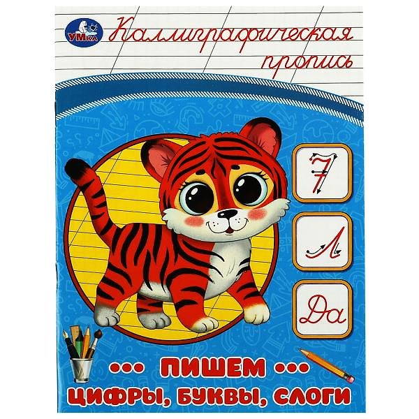 Книга Каллиграфическая пропись. Пишем цифры, буквы, слоги () — 1