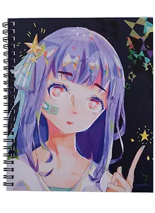 Тетрадь в клетку Listoff, "Девушки аниме", 48 листов, в ассортименте