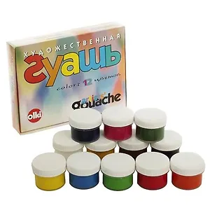 Гуашь художественная Olki №2 12цв*33мл