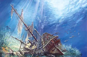 Пазл 2000 C-200252 Затонувший корабль (castor)