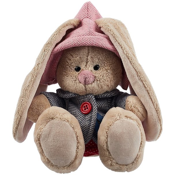 Мягкая игрушка Зайка Ми в твидовом костюме с юбочкой (15 см) (SidX-425) 2882163 — 1