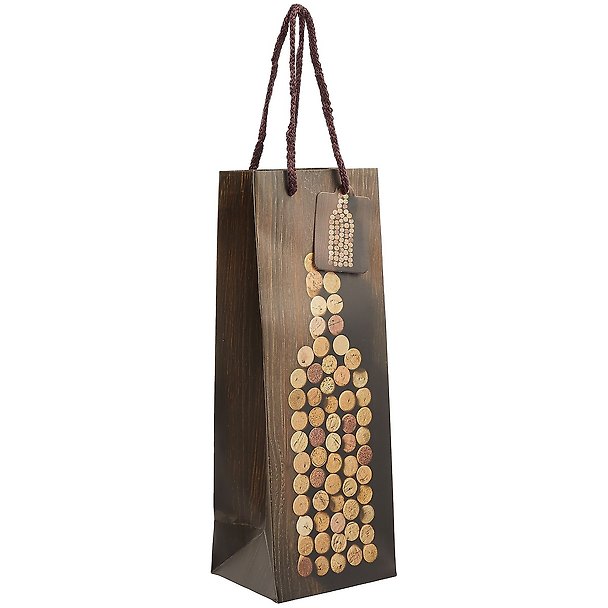 Подарочный пакет для бутылки «Corks», 35 х 13 х 10 см 251750 — 1