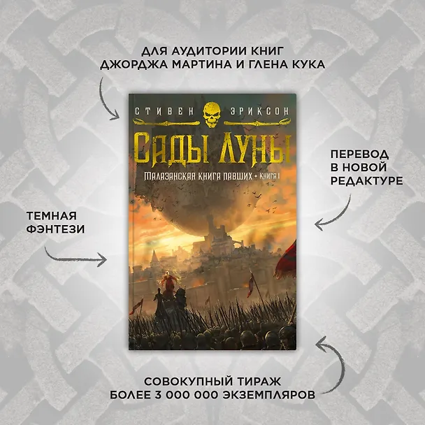 Книга Малазанская книга павших. Книга 1. Сады Луны (Стивен Эриксон, Иан Кэмерон Эсслемонт) — 5