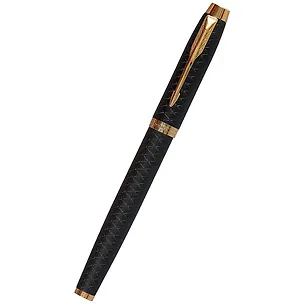 Ручка перьевая Parker, IM Premium Black/Gold GT, синяя 242999