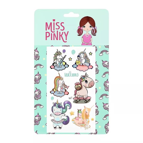 Татуировки переводные `MISS PINKY` `BASIC` 9,5x5,7 (181185) 3002227 — 1