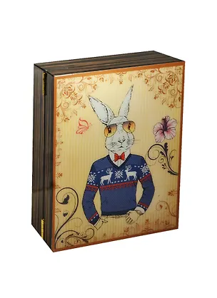 Ключница лакированная Заяц (20х25х5) (6110) 2458678