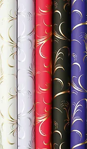 Бумага упаковочная 70см*1,5м Classic Ornament, инд.уп., ассорти, STEWO