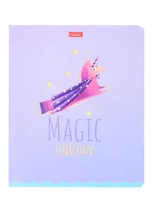 Тетрадь в клетку Hatber, "Волшебный единорог", 24 листа, в ассортименте