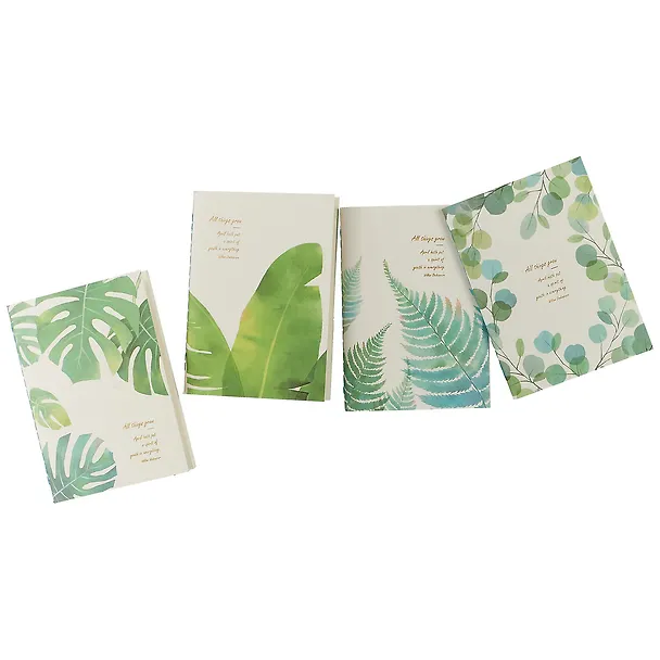 Записная книжка «Leaves» А6, 40 листов в линейку, сшивка, JoyTop, в ассортименте 246984 — 4
