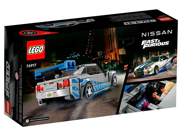 76917 Конструктор детский LEGO Speed Champions Автомобиль Skyline GT-R (R34), 319 деталей, возраст 9+ 3169392 — 3