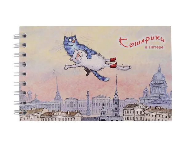 Блокнот А6 60л СПб "Кошарики в Питере. Полет" спираль 3095907 — 1