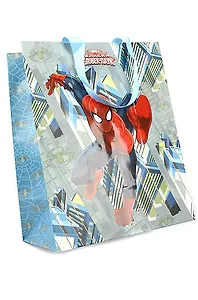 Пакет подарочный А4 26*32*15 "Человек-Паук защищает мир" с эффектами, GRAND GIFT