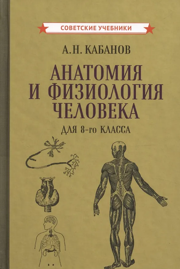 Книга Учебник анатомии и физиологии человека для 8-го класса [1954] (Александр Кабанов) — 1