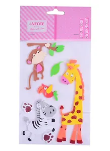Наклейки объемные deVENTE Зоопарк (фоамиран) (110х180 мм.) (3+) (8002906) (deVente) (упаковка)