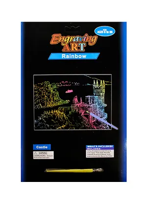 Набор для творчества, Гравюра А4 Дизайн Castle/Замок (1000204) в асс. 2445167