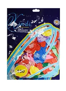 Шар надувной из латекса С Днем Рождения (ассорти) (1шт) (12-01462-С1)